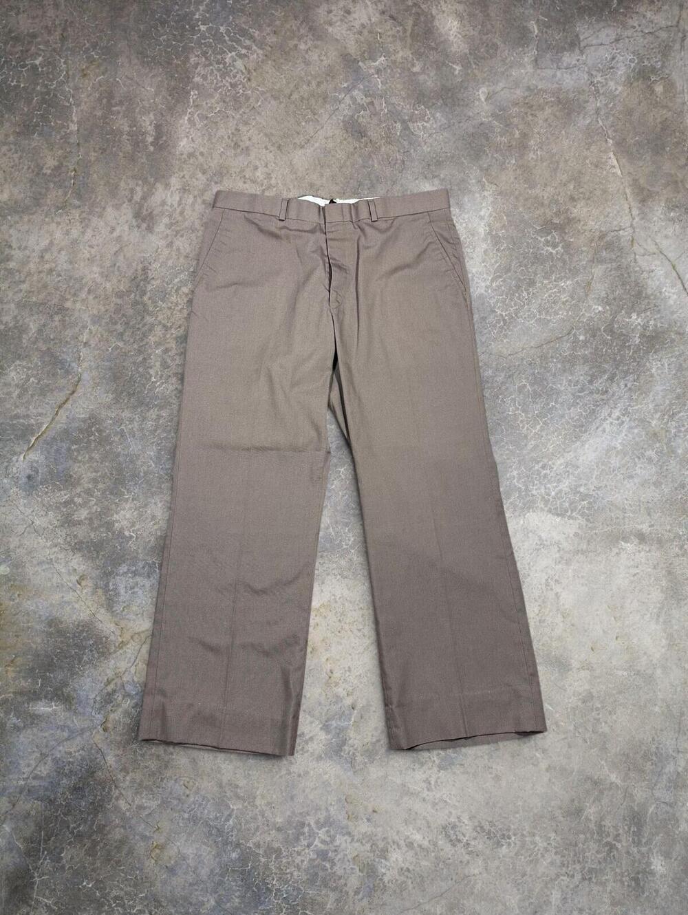 Vintage John Weitz Pleated Brown Dress Pants Trousers Men's